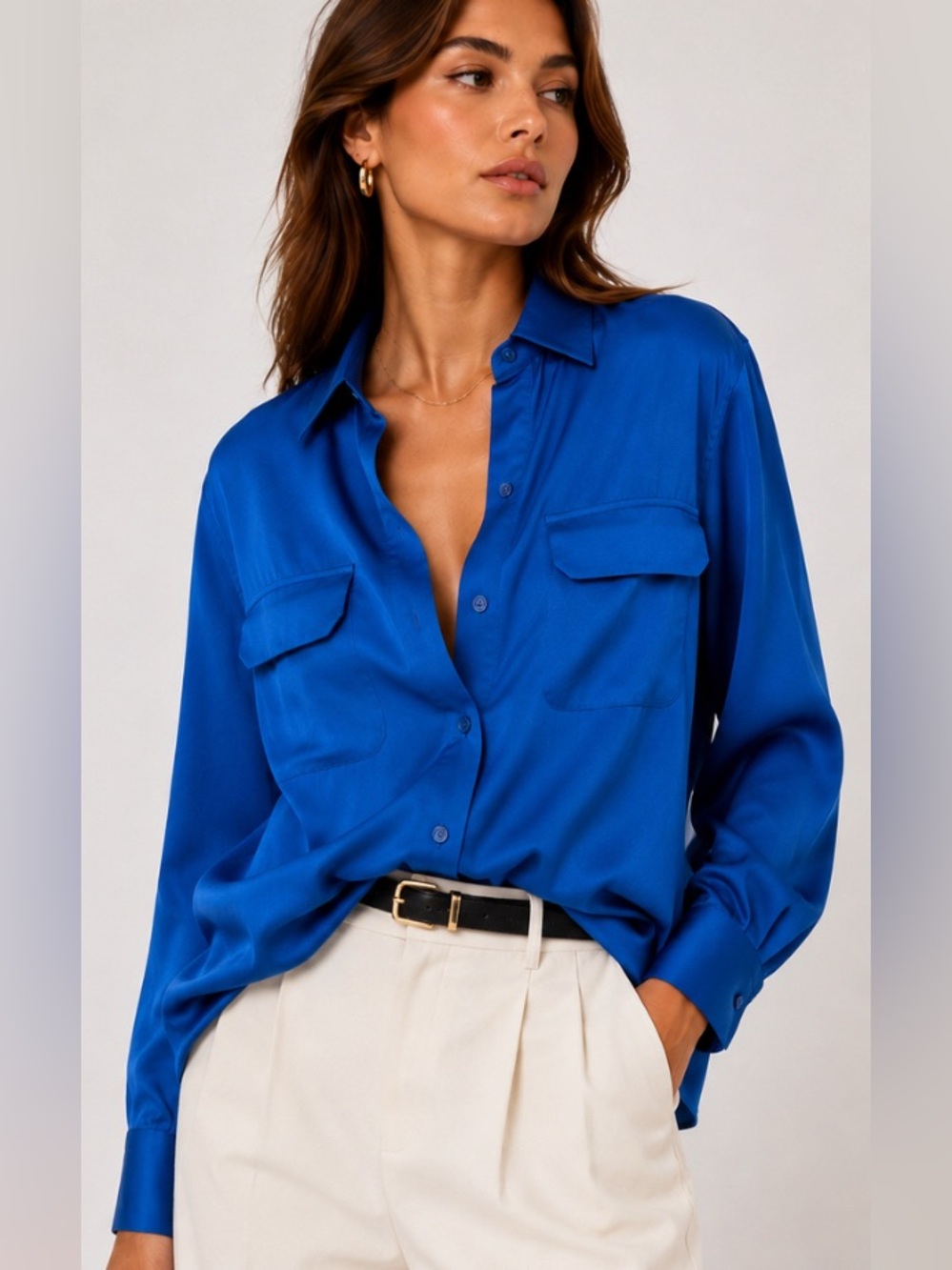 NWT Equipment Femme Signature 100% Silk Blouse